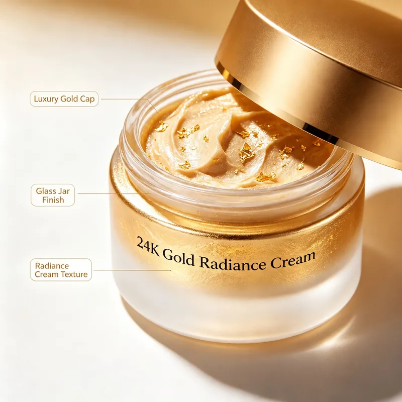 24K Gold Foil Radiance Cream: cream, 50 g