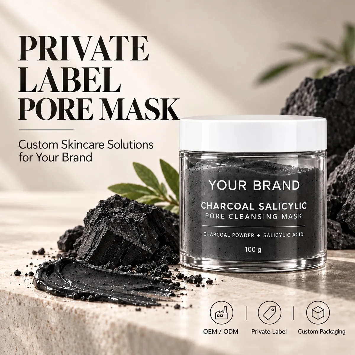 Charcoal & Salicylic Pore Mask: mask, 100 ml