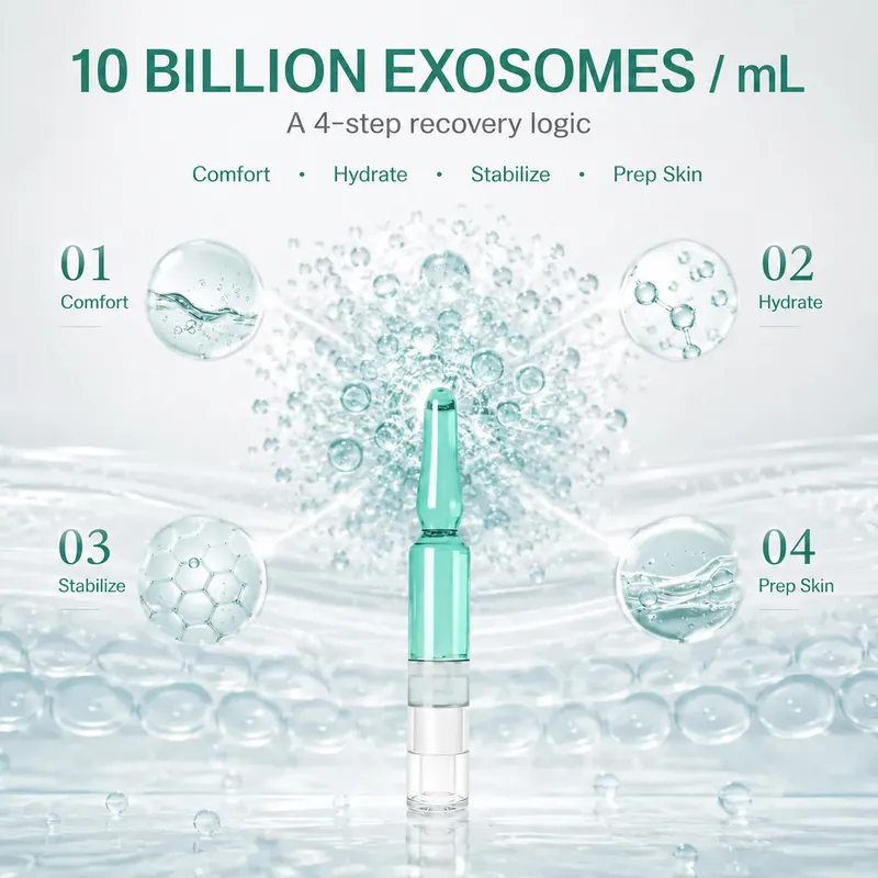 Cucumber Exosome Ampoule — After-Sun Repair & Cooling Hydration, 30 Sets: ampoule set, (30 mg + 1.5 ml) × 30 per box