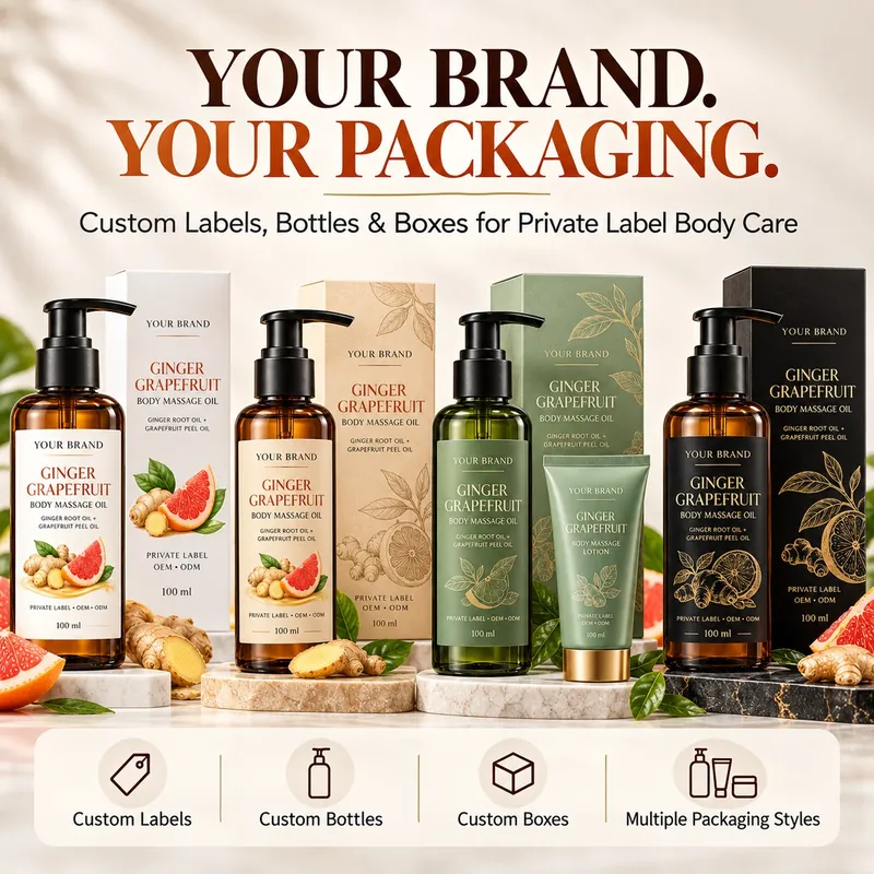 Ginger & Grapefruit Massage Oil: massage oil