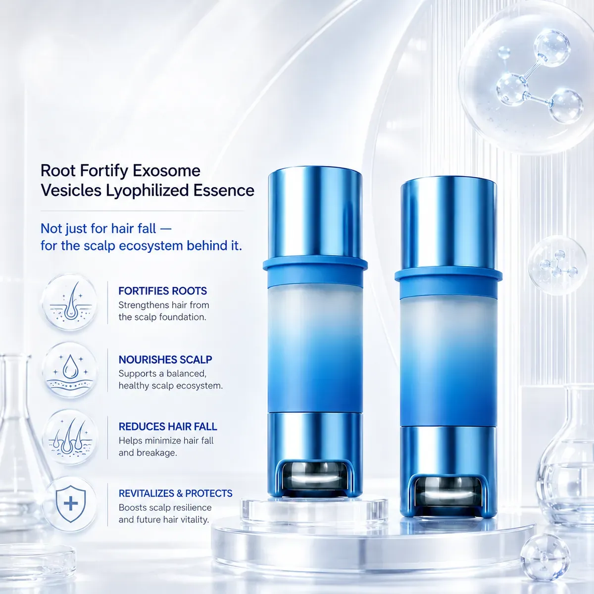 Hop Exosome Scalp Essence — Root Fortify, 7 Sets: scalp essence, (300 mg + 6 ml) × 7 per box