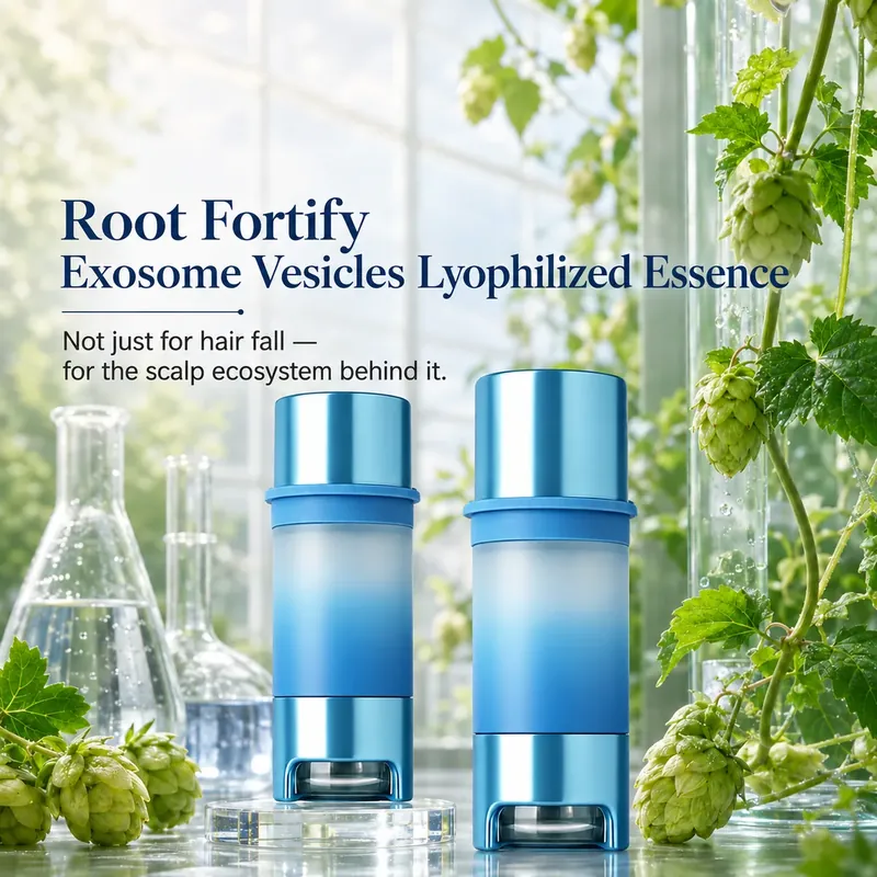 Hop Exosome Scalp Essence — Root Fortify & Scalp Balance, 7 Sets: scalp essence, (300 mg + 6 ml) × 7 per box