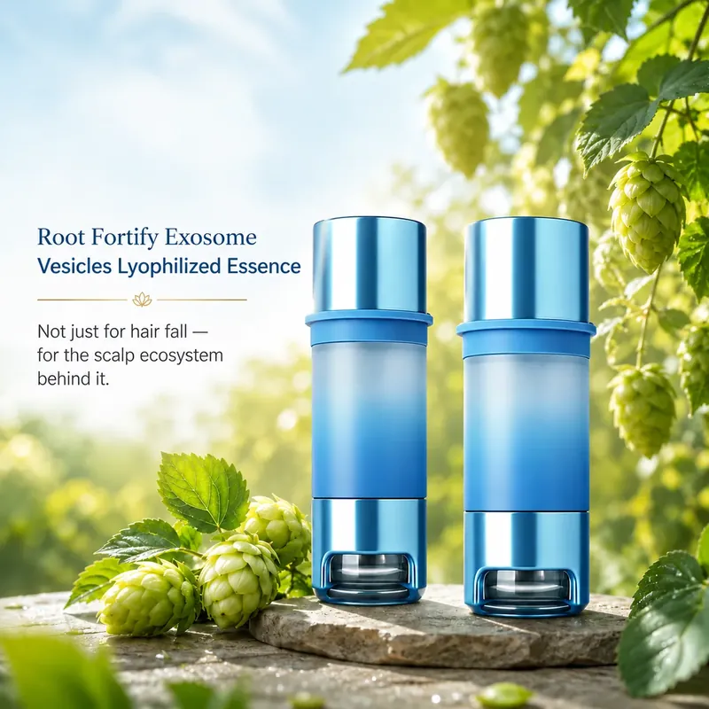 Hop Exosome Scalp Essence — Root Fortify & Scalp Balance, 7 Sets: scalp essence, (300 mg + 6 ml) × 7 per box