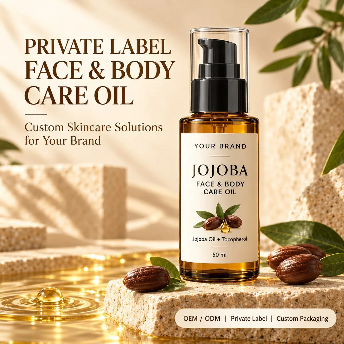 Jojoba Face and Body Oil: body oil
