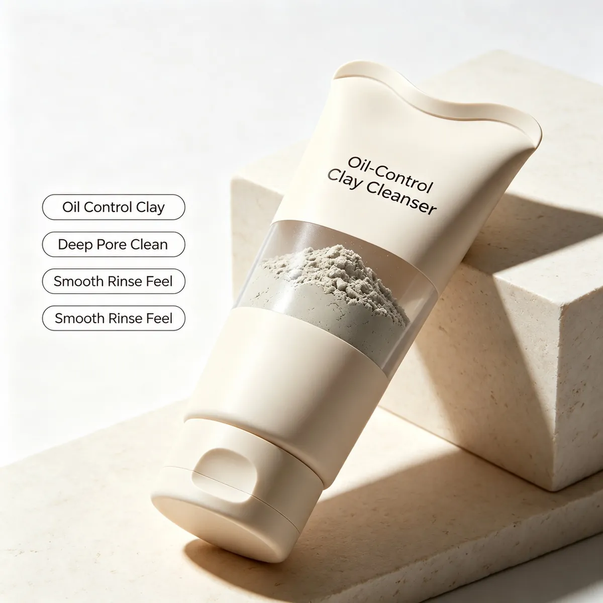 Kaolin Clay Oil-Control Cleanser: cleanser, 100 g