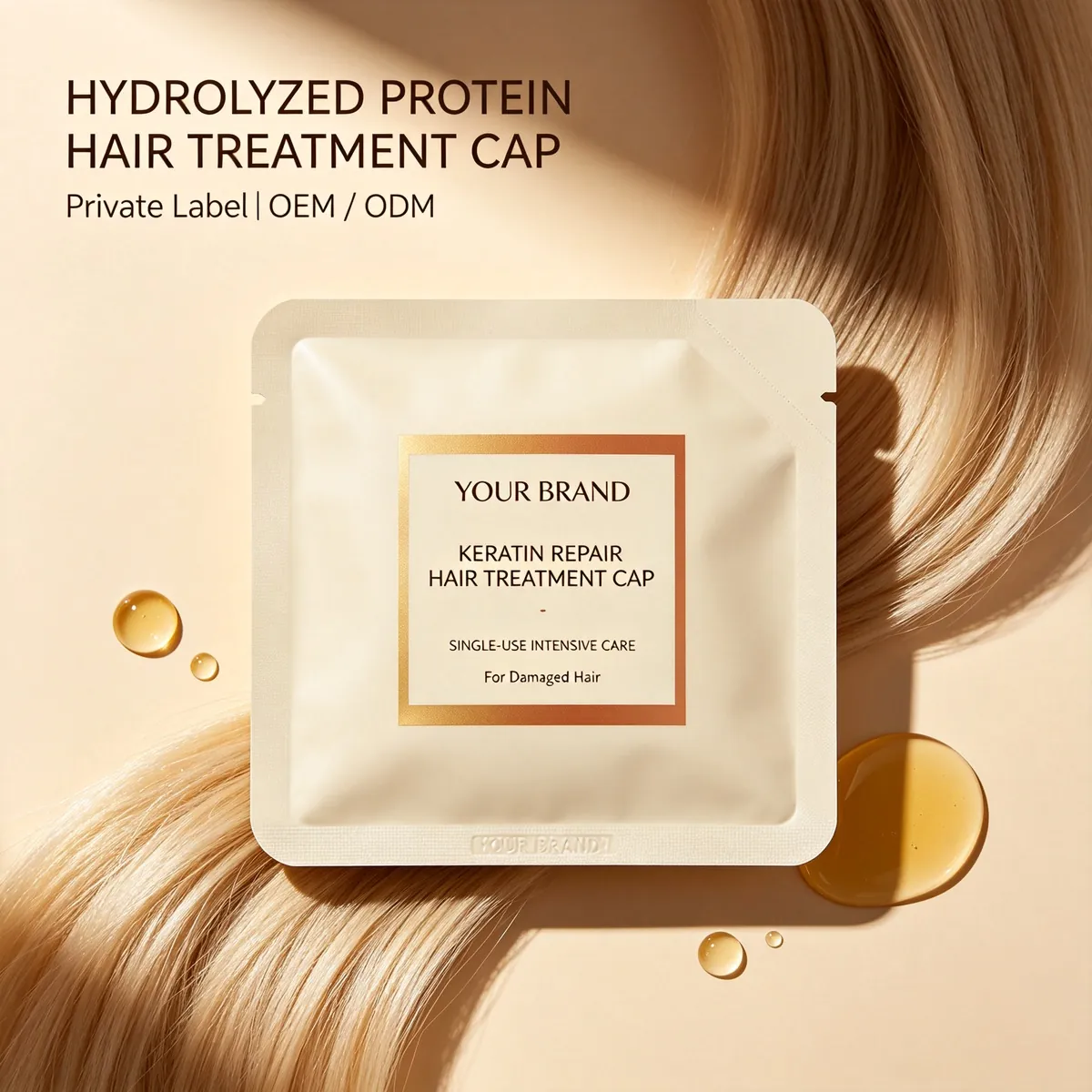 Keratin Repair Hair Treatment Cap: treatment cap