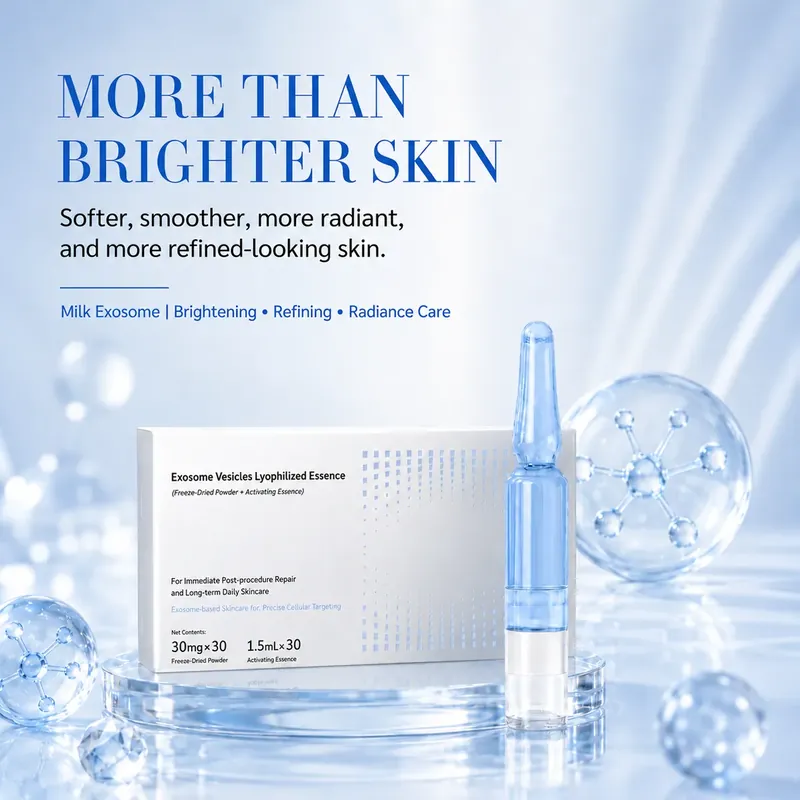 Milk Exosome Ampoule — Anti-Aging, 30 Sets: ampoule set, (30 mg + 1.5 ml) × 30 per box