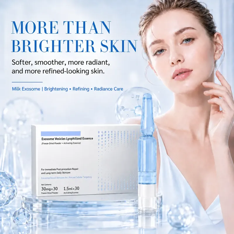 Milk Exosome Ampoule — Barrier Defense & Brightening: ampoule set, (30 mg + 1.5 ml) × 30 per box