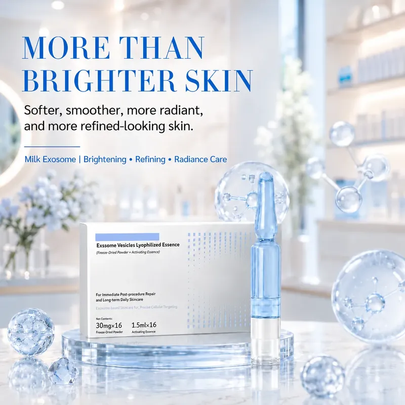 Milk Exosome Ampoule — Brightening: ampoule set, (30 mg + 1.5 ml) × 16 per box
