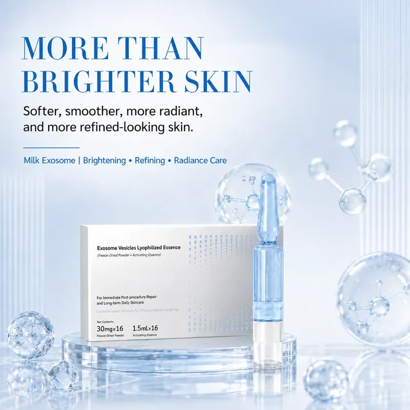 Milk Exosome Ampoule — Wrinkle Care & Radiance, 16 Sets: ampoule set, (30 mg + 1.5 ml) × 16 per box