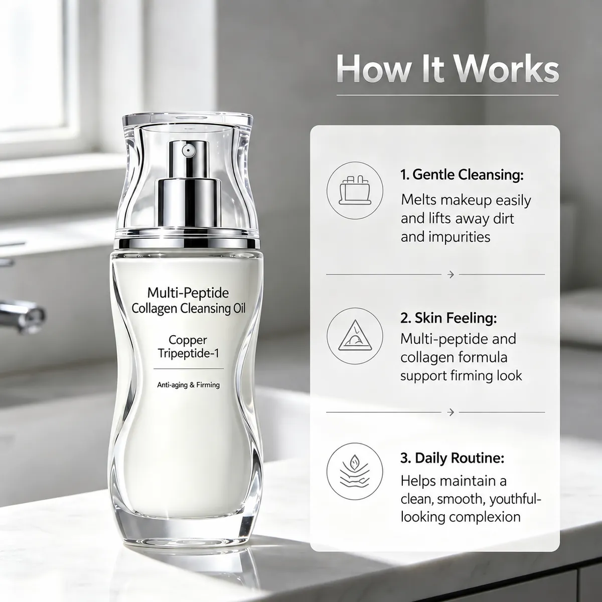 Multi-Peptide Collagen Cleansing Oil: cleansing oil