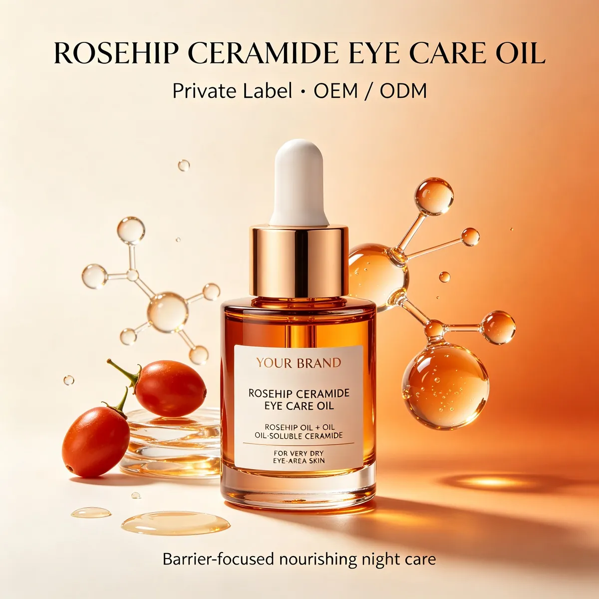 Rosehip & Ceramide Eye Oil: eye oil, 30 ml