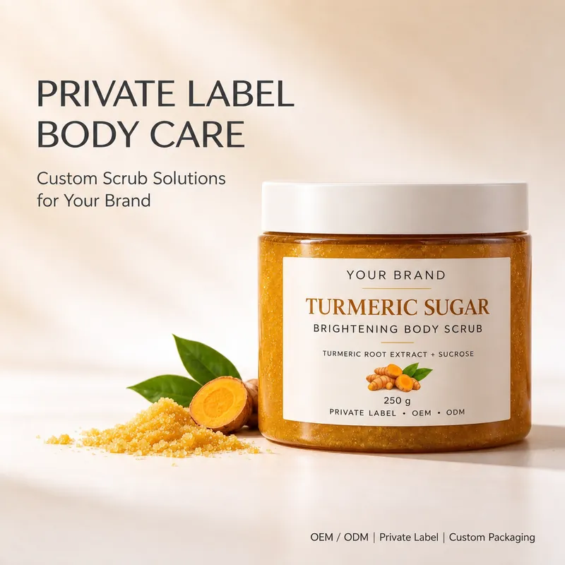 Turmeric Sugar Brightening Body Scrub: scrub